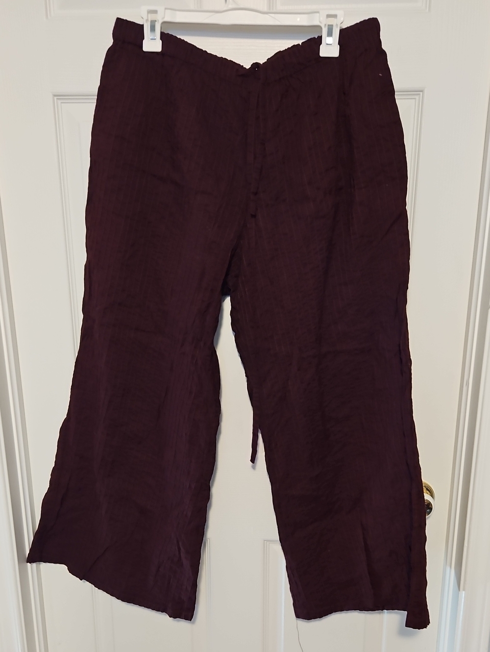 Wide-Leg Drawstring Pants